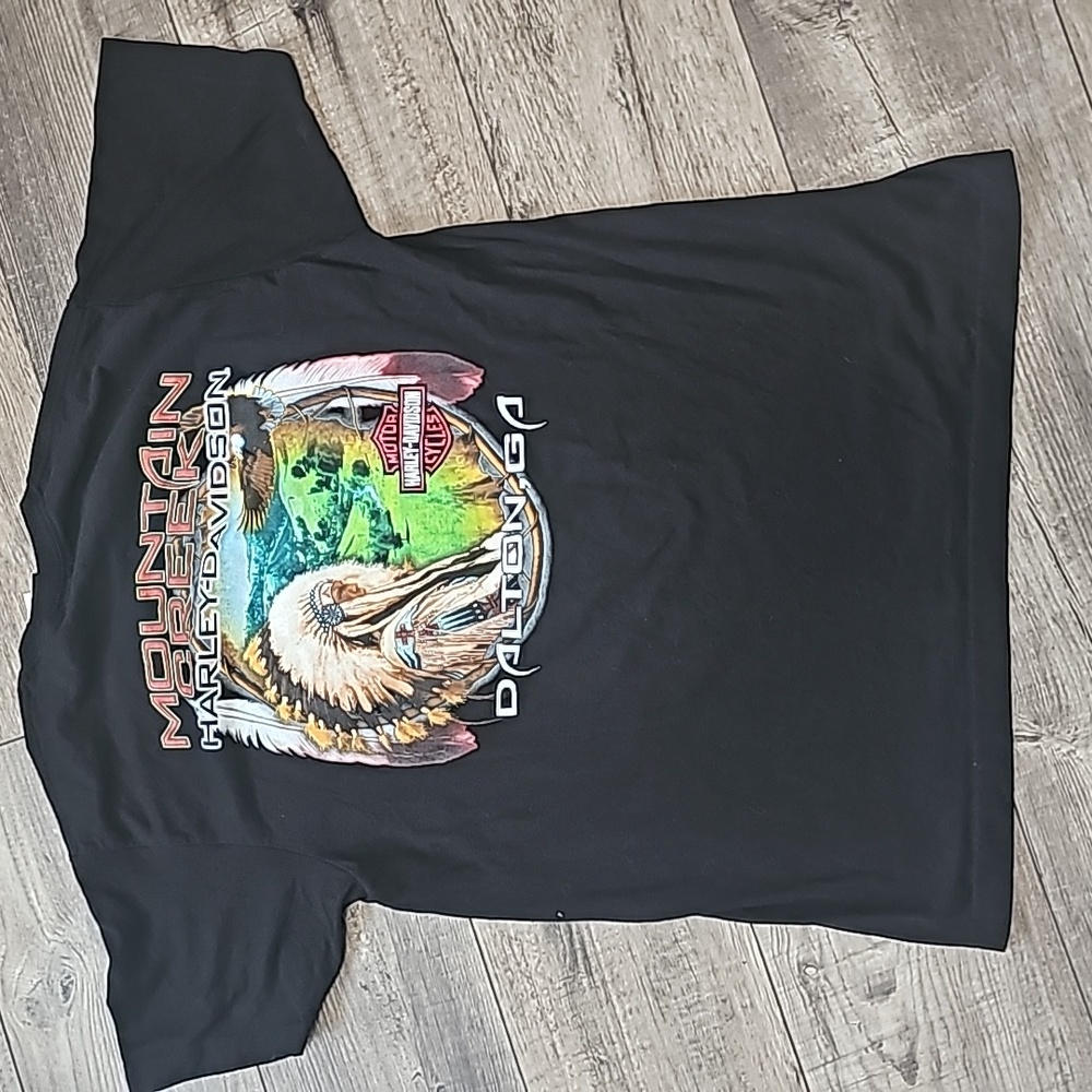 Harley-Davidson Dalton Georgia Mountain Creek Geographic T Shirt